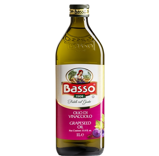 Basso 巴碩 100% 葡萄籽油, 1L, 1瓶