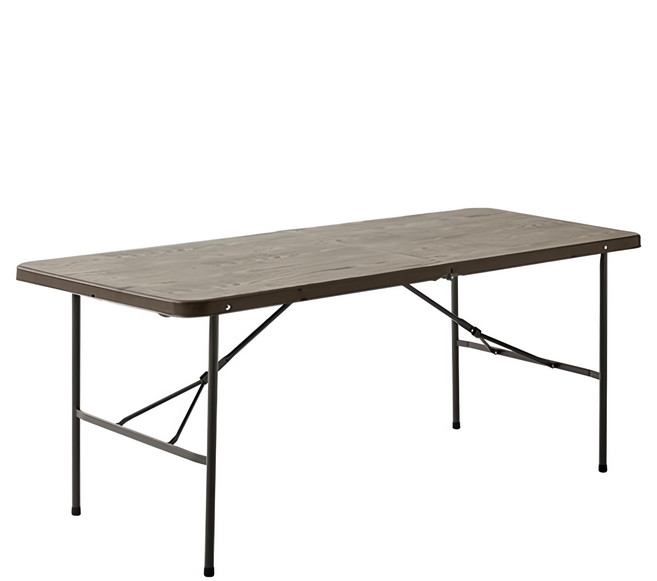 尚都家居 Out in Blow Moulding系列折疊桌 1800, 棕色木紋