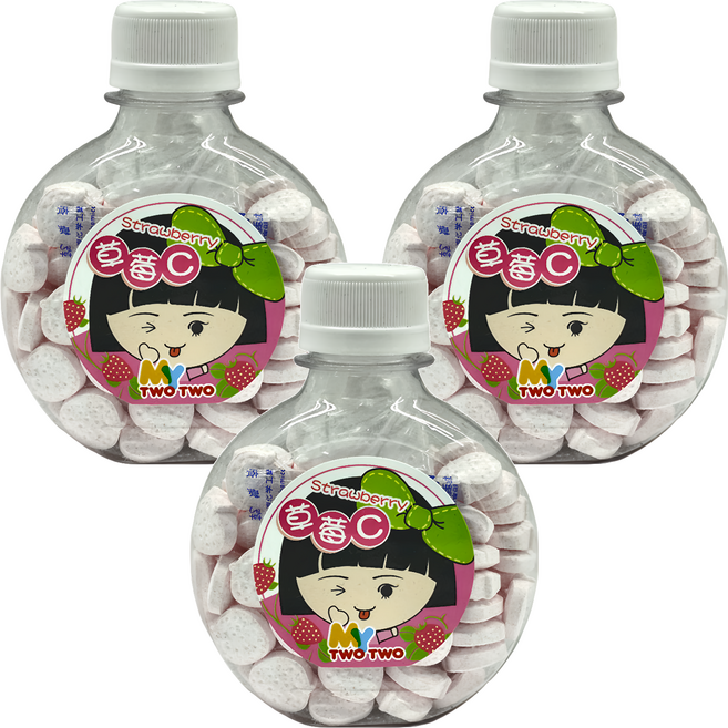 MY TWO TWO 草莓C片, 86g, 3罐