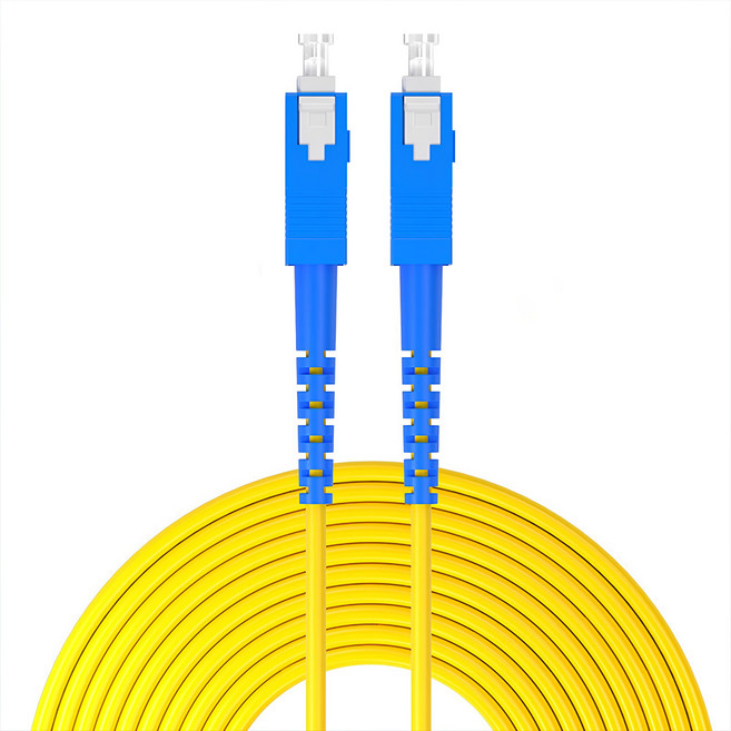 山澤 工程電信級單模單芯光纖跳線, 30m, 藍色 + 黃色, 1條