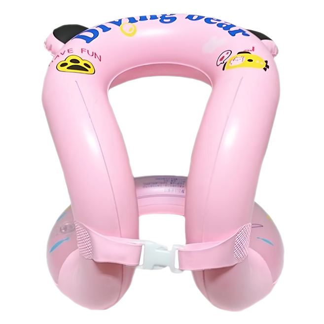 WEKO S型游泳充氣背心 幼童款 安全環保PVC彈性塑膠 台灣製造, 粉色, 1個