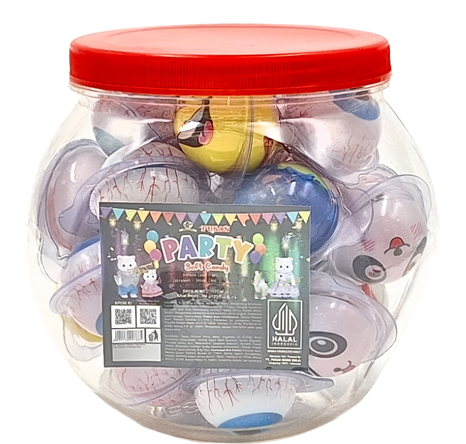 PUSAN 爆漿球型軟糖 25入, 200g, 1罐