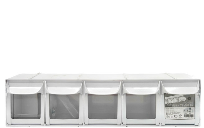 SHUTER 樹德 lIvinbox 5格快取盒 FO-605, 白色, 1個