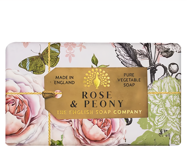 THE ENGLISH SOAP COMPANY 英國製皂 20週年皂 玫瑰與牡丹, 190g, 1個