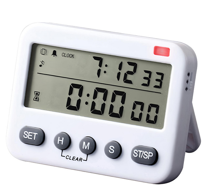 雙屏計時器 CAKN0204, 1個, 白色