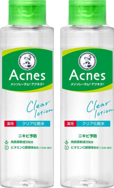 MENTHOLATUM 曼秀雷敦 Acnes 抗痘化妝水 保濕款, 180ml, 2瓶