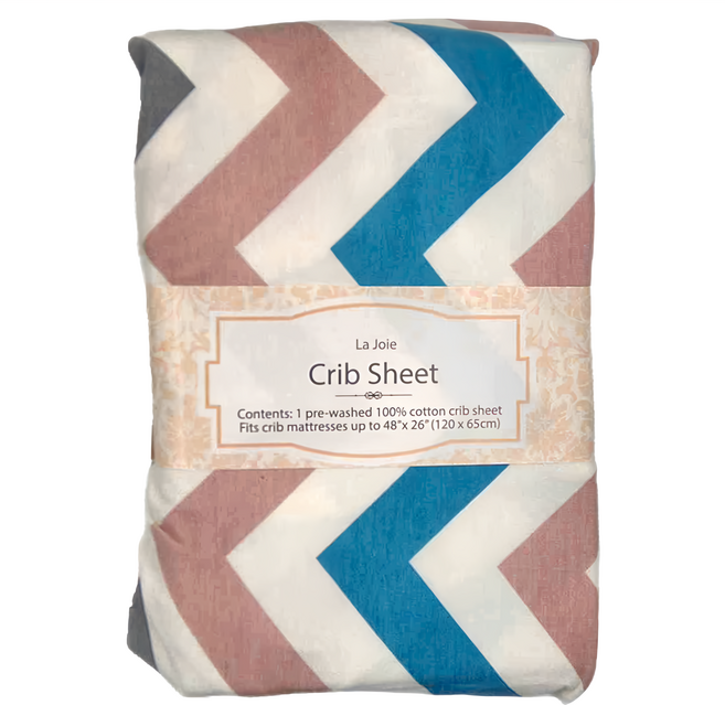 La Joie 喬依思 100%純棉彈性床包, 質感條紋, 1個