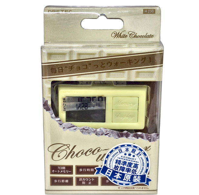 dretec 3D感應卡 洛里計步器 67 x 34 x 10mm, 白色, 1個