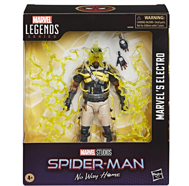 Hasbro 孩之寶 MARVEL 漫威 SPIDER-MAN 蜘蛛人 傳奇豪華人物 電光人, 1盒