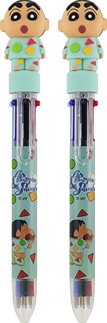 Miravivi 蠟筆小新公仔六色筆, 2支, 綠色