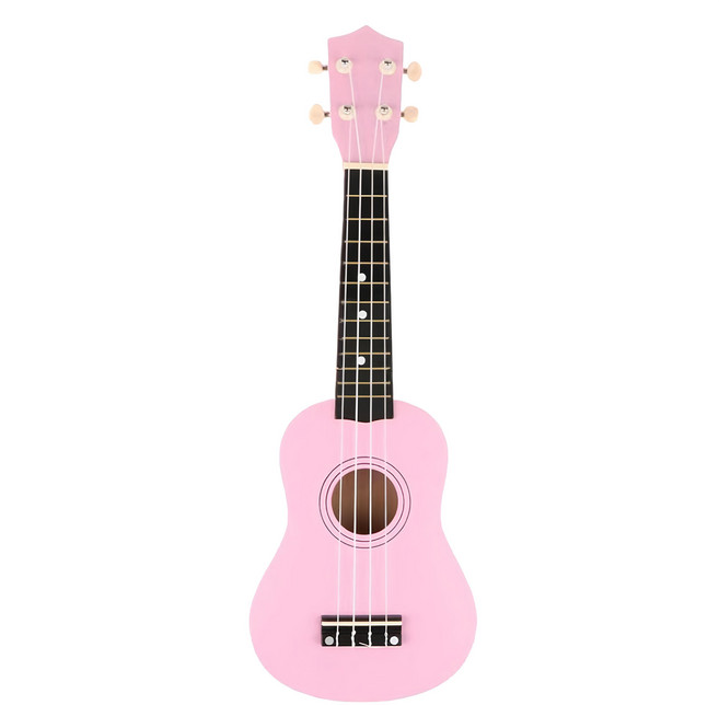 繽紛色烏克麗麗 21吋 粉紅色, 1支