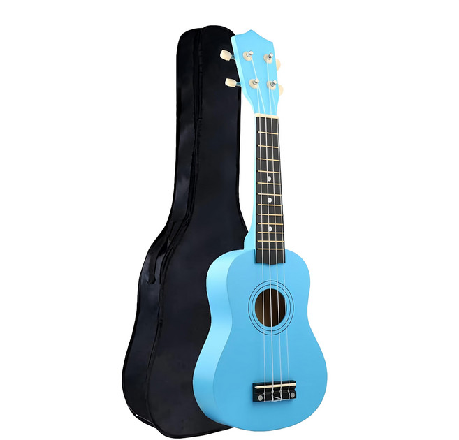 水藍色 烏克麗麗, Soprano 21吋(約53cm), 1支