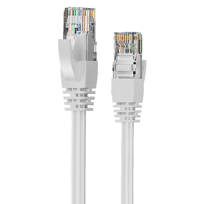 DTAudio 聆翔 金屬接頭 Cat.6網路線/RJ45 網路線/ADSL 路由器網路/乙太網路線, 白色, 1條, 15m