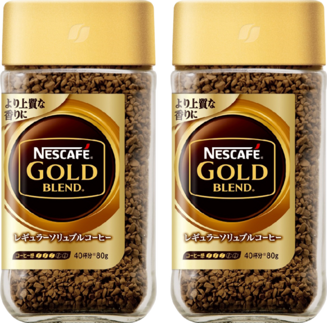 NESCAFE 雀巢咖啡 金牌微研磨咖啡, 80g, 1入, 2罐