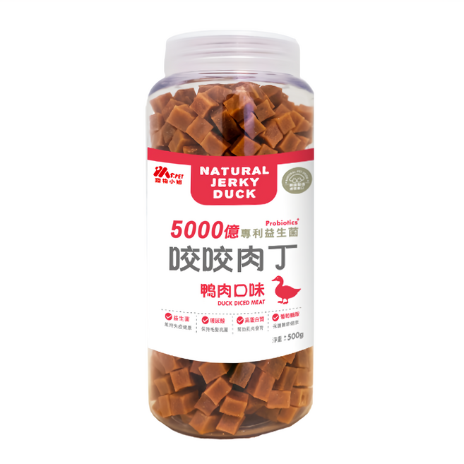 MS.PET 咬咬肉丁, 500g, 1罐, 鴨肉口味