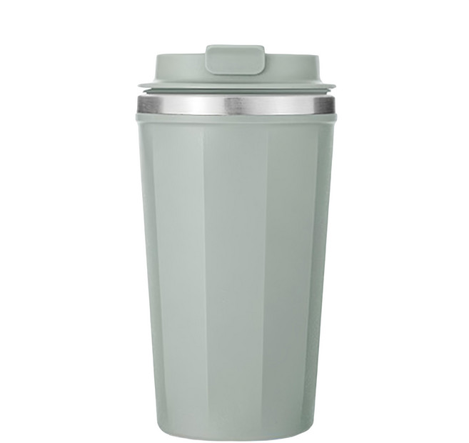 NEVER FALL OVER 日式304不倒魔力咖啡杯 500ml 綠色 保溫保冷, 1個