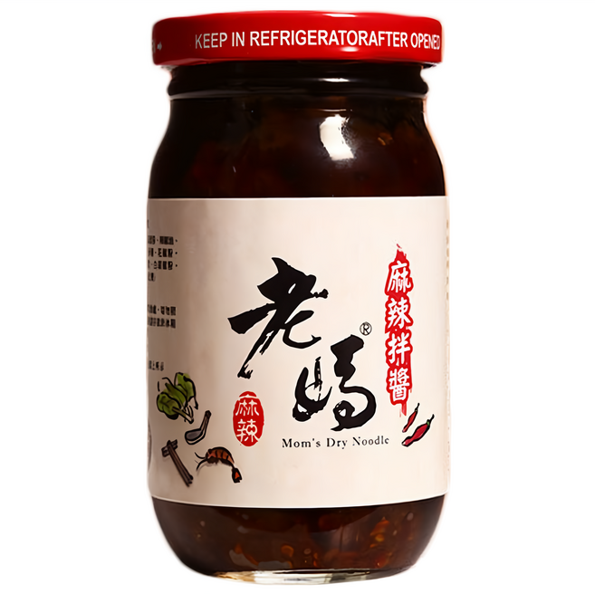 老媽拌麵 麻辣拌醬, 225ml, 1罐