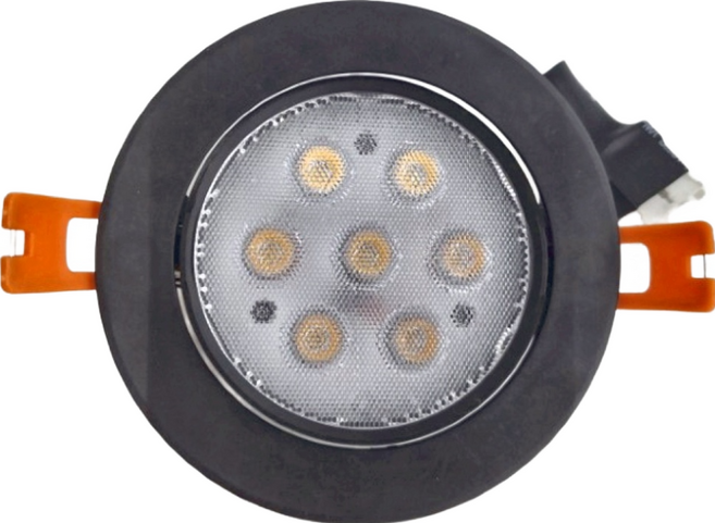 DANCELIGHT 舞光 9"歡笑R1崁燈 60K 8W 黑框107 x 41mm, 1個