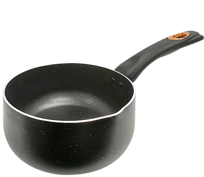 CLARE 羽鑽不沾奶鍋 無蓋, 黑色, 1個, 20cm