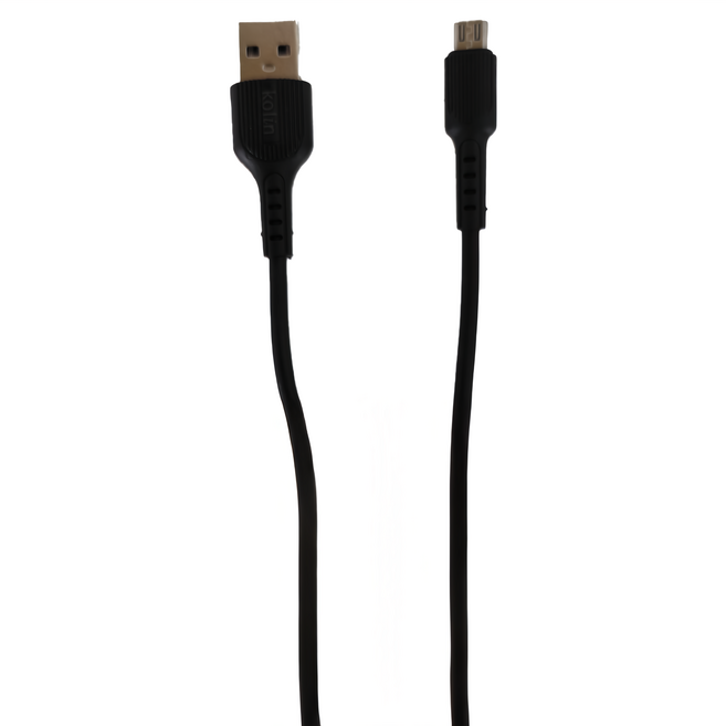 Kolin 歌林 USB A/公-Micro USB/公 5A傳輸線 28g, 120cm, 黑色, 1條