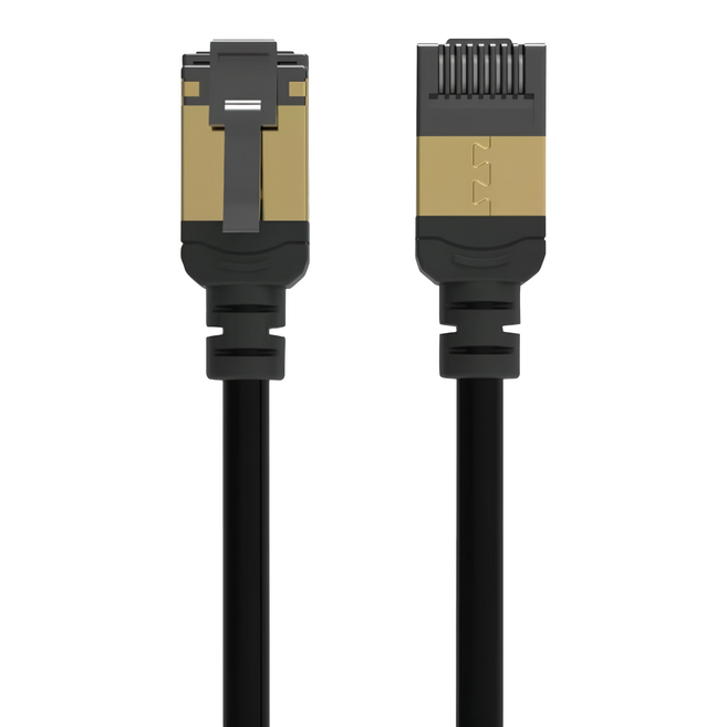 Avier PREMIUM Lite NyflexTM Cat 6A 極細高速網路線 鍍金端子遮蔽RJ45 雙重屏蔽訊號穩定, 黑色, 1條, 1m