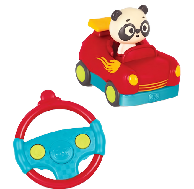 B.toys 迴轉遙控車, 1個, 熊貓衝刺 紅色