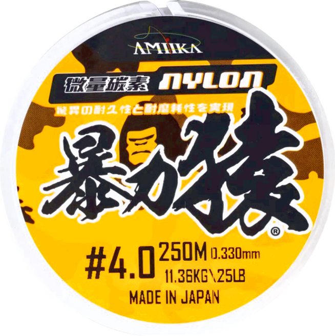 台灣 AMiKA 暴力猿 微量碳纖分子 超耐磨尼龍線, 乳白色, 1個