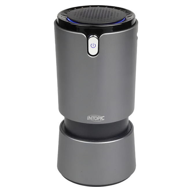INTOPIC 廣鼎 三合一光觸媒空氣清淨器 1200萬高濃度負離子 USB供電設計 HEPA濾網, AI-150, 銀色