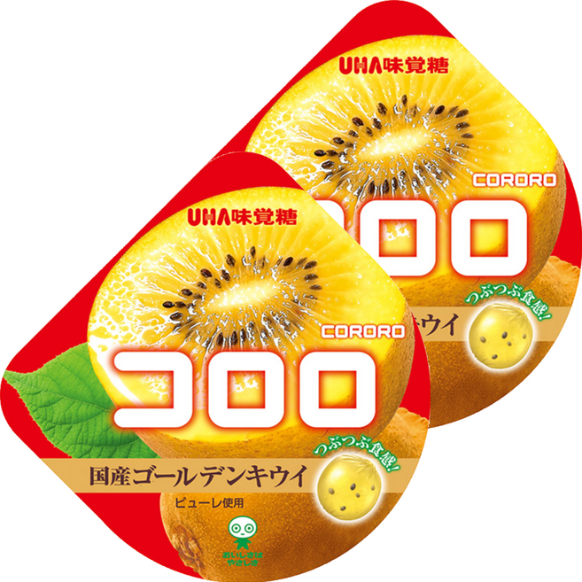 UHA 味覺糖 Cororo 酷露露 Q糖 奇異果味, 40g, 2包
