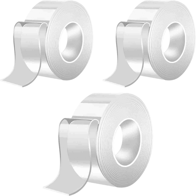 SE 向日葵 奈米無痕膠帶專家 2mm x 30mm x 3M, 透明色, 3個