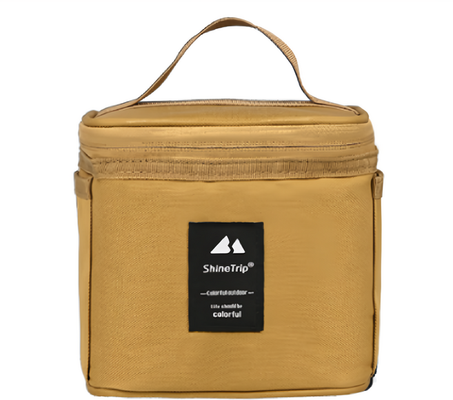 ShineTrip 山趣 調味瓶收納包, 卡其色, 1個