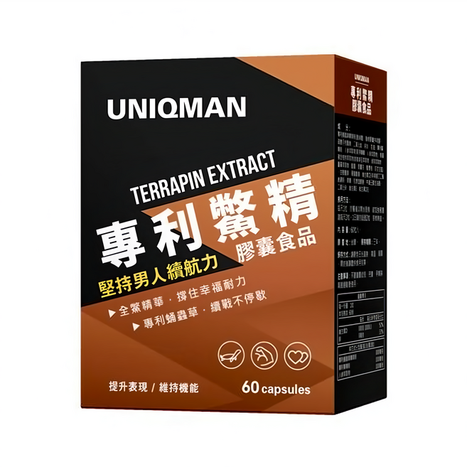 UNIQMAN 優仕曼 專利鱉精膠囊, 60顆, 1罐