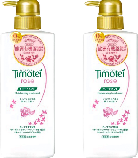 Timotei 蒂沐蝶 玫瑰保濕植萃護髮乳, 500g, 2瓶