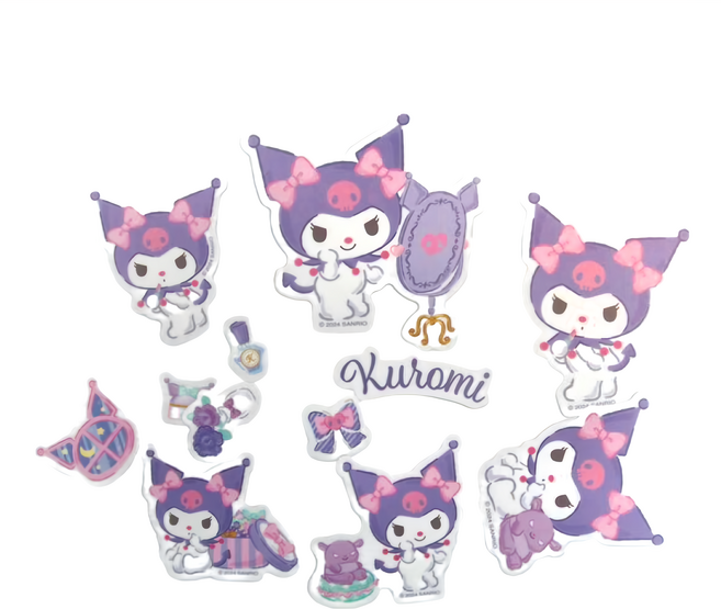 收納王妃 三麗鷗 行李箱貼 SYBC150-2 16.5 x 14cm 12張, 酷洛米, 1組