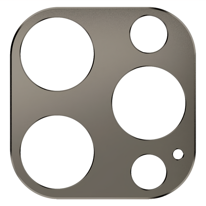 SwitchEasy 魚骨牌 LenShield 航空級鋁合金鏡頭保護貼 鈦色, 1個