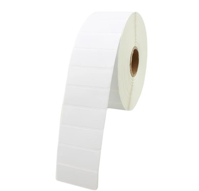 銅版紙標籤貼紙, 白色, 40mm
