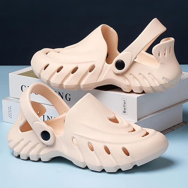 鏤空透氣包頭兩用洞洞花園鞋