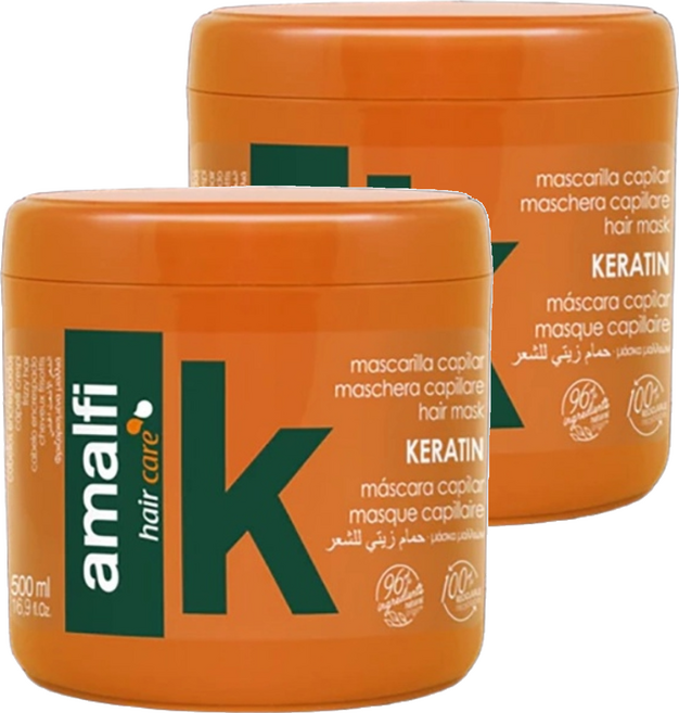 amalfi KERATIN角蛋白深層護髮膜, 500ml, 2罐