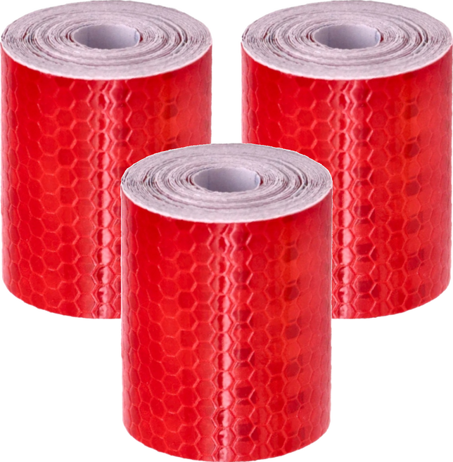 小麥購物 反光條 E049 50g, 3個, 紅色