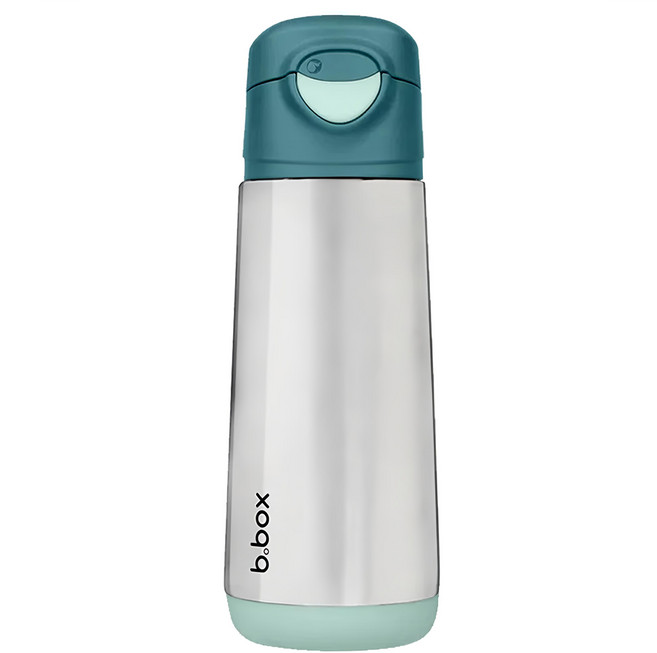 b.box 不鏽鋼直飲保冷杯, 翡翠綠, 500ml, 1個