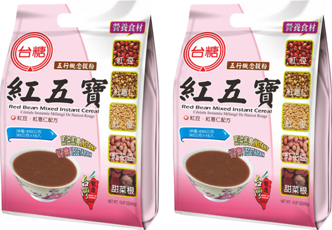 台糖 紅五寶, 2袋, 15包, 450g
