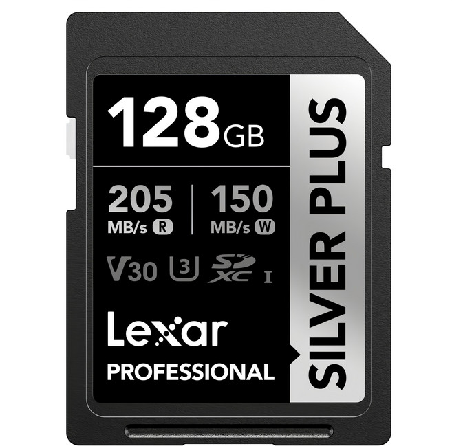 Lexar 雷克沙 Silver Plus SDXC UHS-I 記憶卡, 128GB, 1個