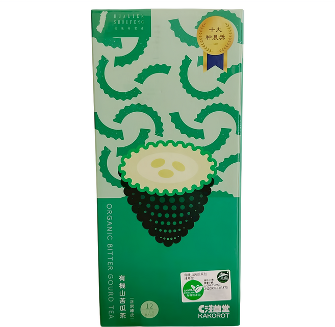 KAKOROT 淺草堂 有機山苦瓜茶包精裝盒, 12個裝
