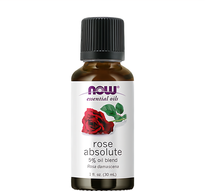 NOW Foods 玫瑰花瓣複方精油, 玫瑰, 30ml, 1瓶