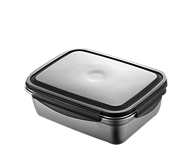德利生活 不鏽鋼保鮮盒 20 x 14.5 x 6.5cm 850ml, 1入, 1個