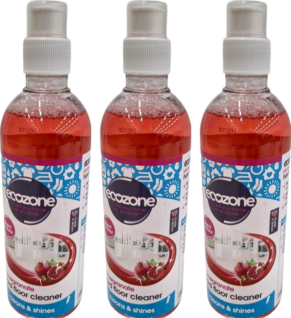 ecozone 愛潔森 地板清潔劑 石榴果香, 500ml, 3瓶