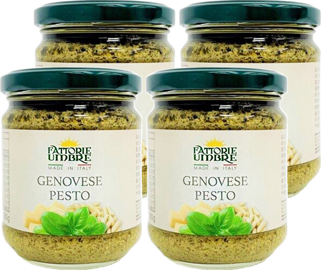 FATTORIE UMBRE 義大利羅勒青醬, 180g, 4罐