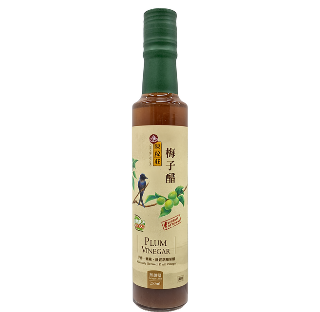 陳稼莊 梅子醋 無加糖, 250ml, 1瓶
