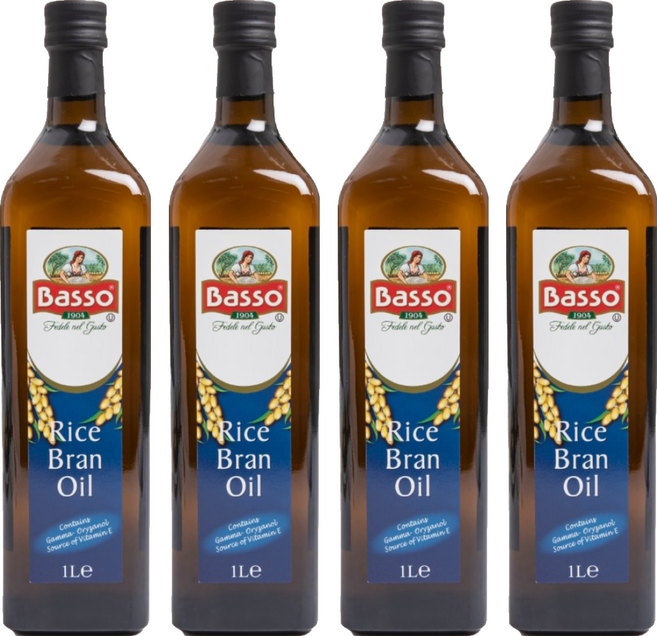 Basso 巴碩 義大利巴碩 玄米油, 1L, 4瓶