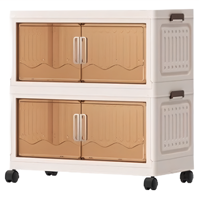 磁吸折疊收納箱, 透明色, 1個